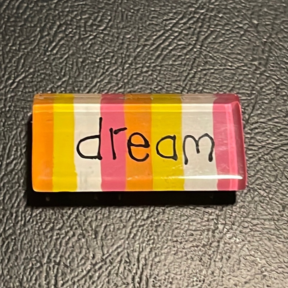 Glass multicolor pastel Dream magnetic pins.